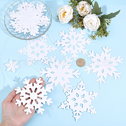6Pcs Paper Snowflake Hanging Banners&nbsp;DIY-ME0001-95