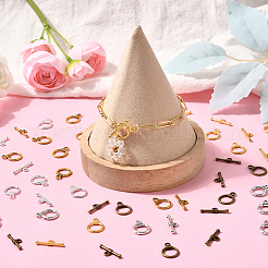 120 Sets 6 Colors Tibetan Style Alloy Toggle Clasps&nbsp;FIND-SP0004-64
