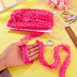 10M Double Layer Polyester Lace Ribbon&nbsp;OCOR-TA0004-14G