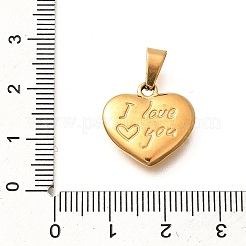 201 Stainless Steel Pendants&nbsp;STAS-Q344-02B-G
