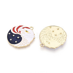 Independence Day Alloy Midnight Blue Enamel Pendants&nbsp;ENAM-T022-47KCG