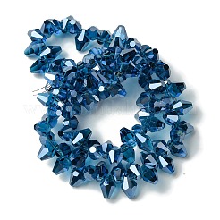 Transparent Electroplate Glass Beads Strands&nbsp;GLAA-K064-06A-HR01