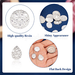 150Pcs 3 Styles Druzy Resin Cabochons&nbsp;RESI-CW0001-16