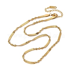 304 Stainless Steel Twisted Snake Necklaces for Women&nbsp;NJEW-M107-06G