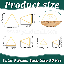 90Pcs 3 Styles Brass Linking Rings&nbsp;FIND-UN0003-67