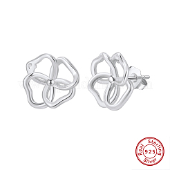 925 Sterling Silver Stud Earrings&nbsp;EJEW-H167-02S