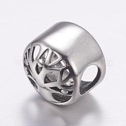 304 Stainless Steel European Beads&nbsp;STAS-P173-070AS