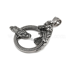 Hand Polished 304 Stainless Steel Pendants&nbsp;STAS-V012-03AS