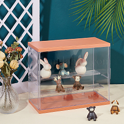 Assembled Rectangle Acrylic Action Figures Display Boxes&nbsp;ODIS-WH0017-096A