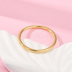 Simple Brass Finger Rings for Women&nbsp;RJEW-G343-12G
