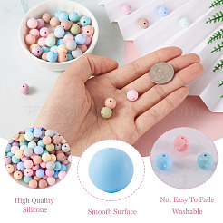 140Pcs 14 Colors Food Grade Eco-Friendly Silicone Beads&nbsp;SIL-TA0001-26