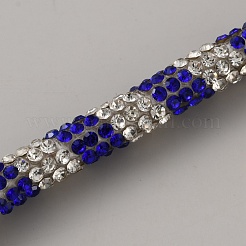 PVC with Rhinestone Round Tube Cord&nbsp;OCOR-WH0120-79B