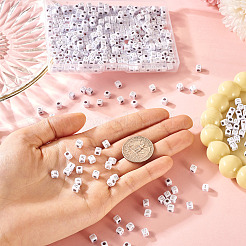 500Pcs 5 Styles Opaque Acrylic Beads&nbsp;OACR-TA0003-45