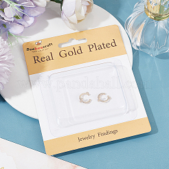 6Pcs Brass Micro Pave Clear Cubic Zirconia Ear Cuff Findings&nbsp;KK-BBC0009-76