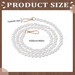 1Pc Plastic Imitation Pearl Bag Chain Shoulder&nbsp;PURS-LP0001-04