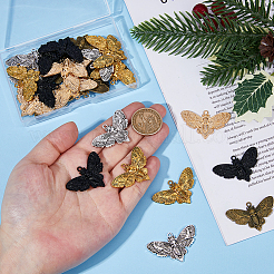 30Pcs 5 Colors Tibetan Style Alloy Pendants&nbsp;FIND-HS0001-68