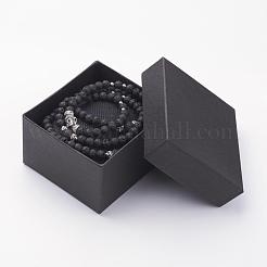 Natural Lava Rock Beaded Wrap Bracelets&nbsp;BJEW-JB02582