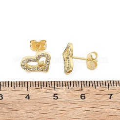 Brass Stud Earrings&nbsp;EJEW-S247-01B-G