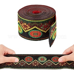 Embroidery Polyester Ribbon&nbsp;SRIB-WH0006-05