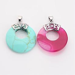 Natural & Synthetic Mixed Stone Pendants&nbsp;G-C071-M