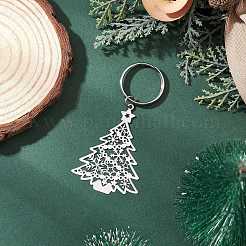 Christmas Trees 201 Stainless Steel Pendant Decorations&nbsp;KEYC-JKC01356