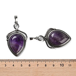 Natural Amethyst Pendants&nbsp;G-F777-01AS-08