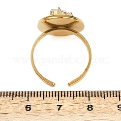 304 Stainless Steel Cuff Rings for Women&nbsp;RJEW-S639-05G