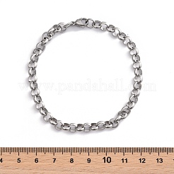 Tarnish Resistant 304 Stainless Steel Cable Chain Bracelets&nbsp;LS-BJEW-I202-02B