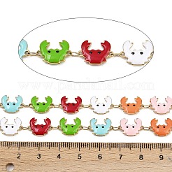 304 Stainless Steel Enamel Crab Link Chains&nbsp;CHS-F023-01E-G