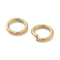 Ion Plating(IP) 304 Stainless Steel Open Jump Rings&nbsp;X-STAS-M081-02G-01
