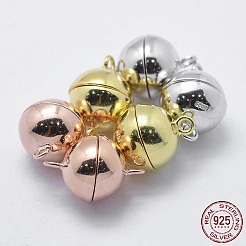 925 Sterling Silver Magnetic Clasps&nbsp;STER-F037-098-8mm