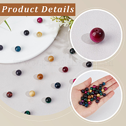 40Pcs Natural Tiger Eye Beads&nbsp;G-PA0002-49