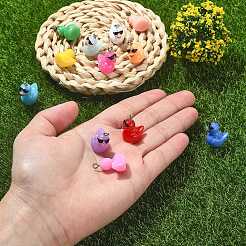 60Pcs 12 Colors Opaque Resin Pendants&nbsp;RESI-SZ0003-28