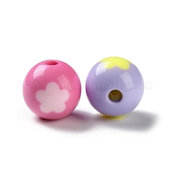 Two Tone Opaque Acrylic Beads&nbsp;SACR-I005-07D