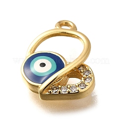 Brass Micro Pave Cubic Zirconia Pendants&nbsp;KK-U055-19G