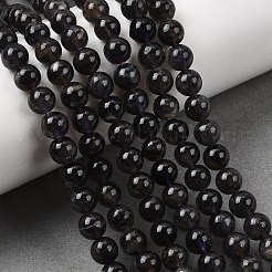 Natural Cordierite/Iolite/Dichroite Beads Strands&nbsp;G-P132-14-6mm