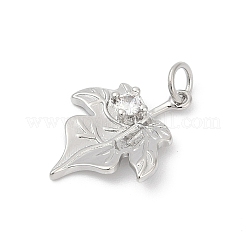Brass Micro Pave Cubic Zirconia Pendants&nbsp;KK-U062-18P