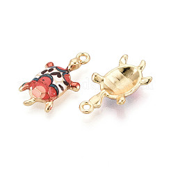 Alloy Enamel Pendants&nbsp;ENAM-T022-42KCG