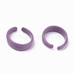 Spray Painted Alloy Cuff Rings&nbsp;RJEW-T011-28D-RS
