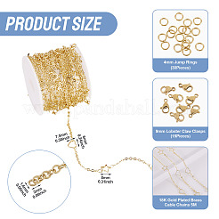 DIY Brass Cable Chains Necklaces/Bracelets Making Kits&nbsp;DIY-TA0012-76
