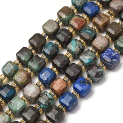 Natural Chrysocolla and Lapis Lazuli Beads Strands&nbsp;GG-CBAC972-A09-01