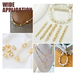 24Pcs 4 Style Brass Beads&nbsp;KK-PH0006-16