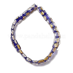 Handmade Gold Foil and Silver Foil Lampwork Beads&nbsp;FOIL-C001-01B-06