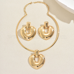 Iron Heart Pendant Choker & Stud Earring Sets for Women&nbsp;WD9044