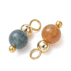 Dyed Natural Green Jade Imitation Tourmaline Charms&nbsp;PALLOY-JF05596