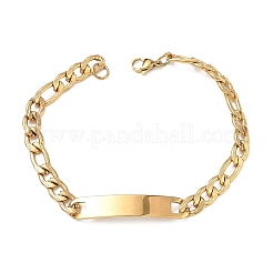 304 Stainless Steel ID Bracelets&nbsp;BJEW-Z178-13G-01
