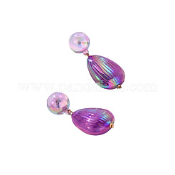 Resin Dangle Stud Earrings&nbsp;WG92FCC-06