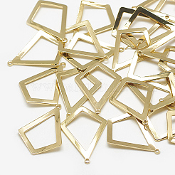 Brass Open Back Bezel Pendants&nbsp;LS-KK-N200-059