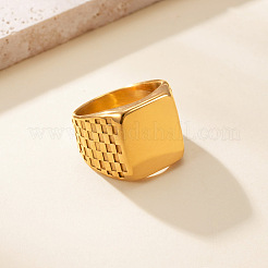 Rectangle 304 Stainless Steel Finger Rings&nbsp;FS-WGF3CA3-04