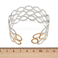 304 Stainless Steel Cuff Bangles for Women&nbsp;BJEW-G757-11GP